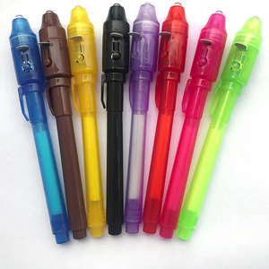 SY33 Hot Secret Spy Message Writer Novelty Secret Message Pens Spy Pens invisible Ink Pen with UV Light