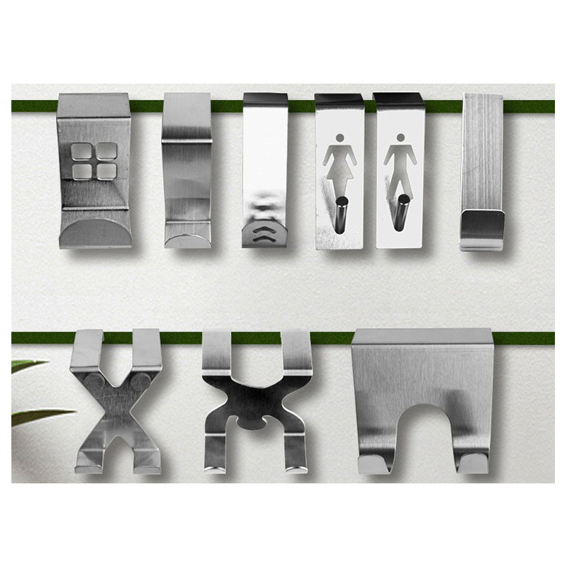 Y1414 Stainless Steel Clothes Towel Door Hook Hanger Heavy Duty Kitchen Bathroom Door Hook