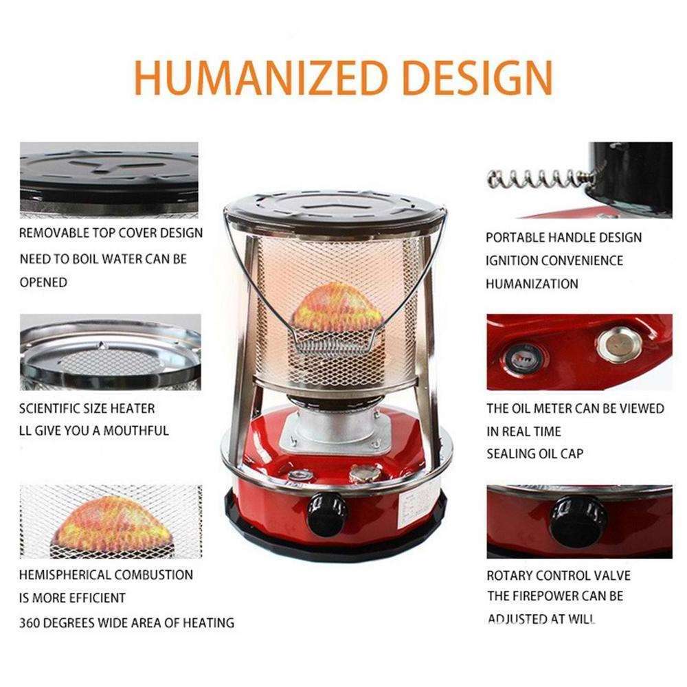 P2 Portable Kerosene Stove Heater Home Mini Indoor Kerosene Space Heaters Multifunctional Kerosene Camping Stove for Outdoor