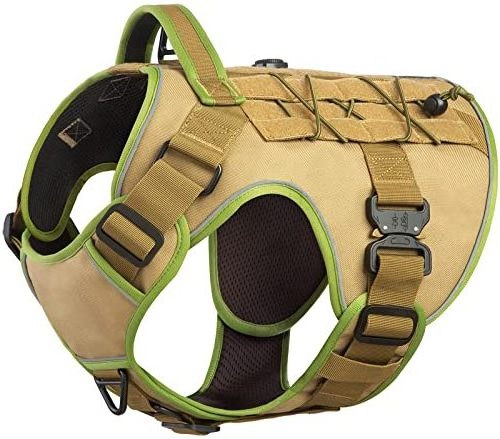 Manufacturer Service Outdoor Hunting Training Adjustable Dog Harness No Pull Reflective Tactical Dog Harness