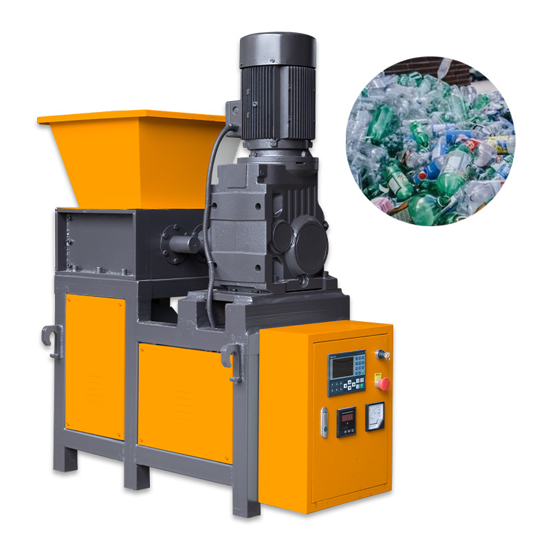 The manufacturer directly sells low-noise dilapidated steel double shaft crusher which is used to break paint barrels