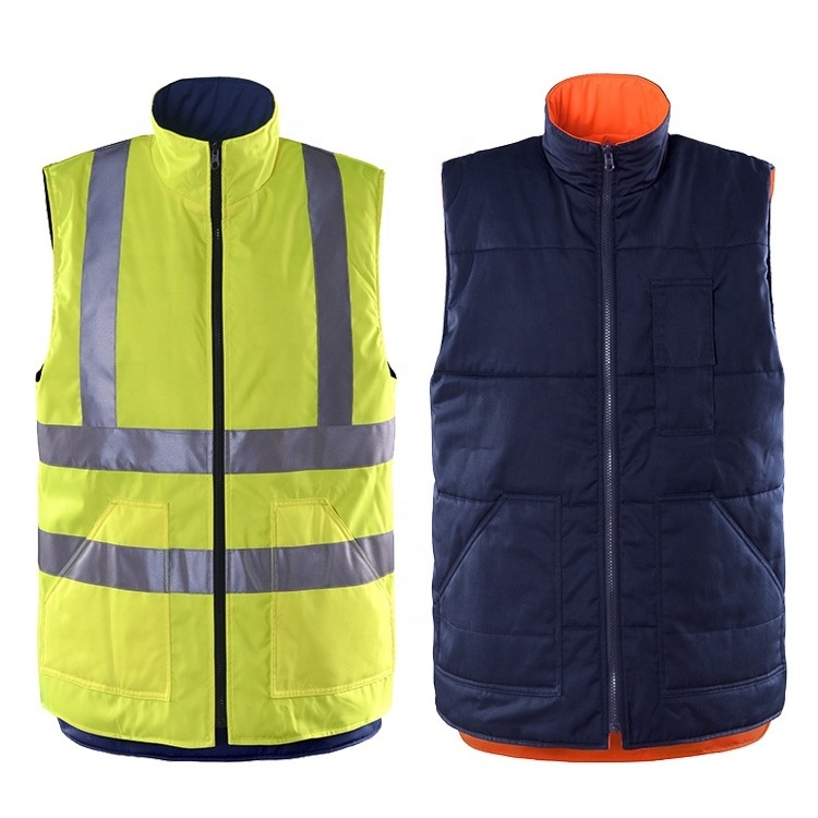 Safety vest winter construction reflective tool vest