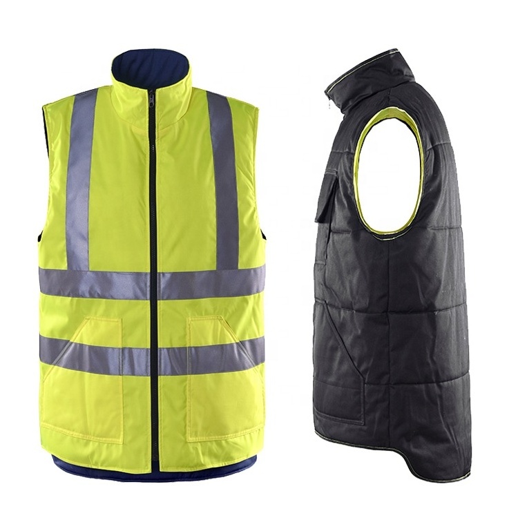 Safety vest winter construction reflective tool vest