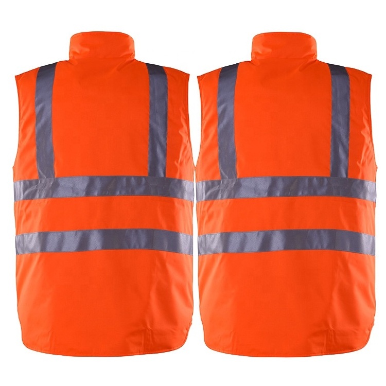 Safety vest winter construction reflective tool vest