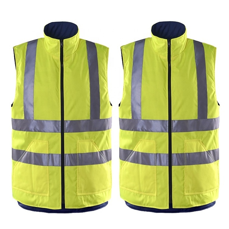 Safety vest winter construction reflective tool vest