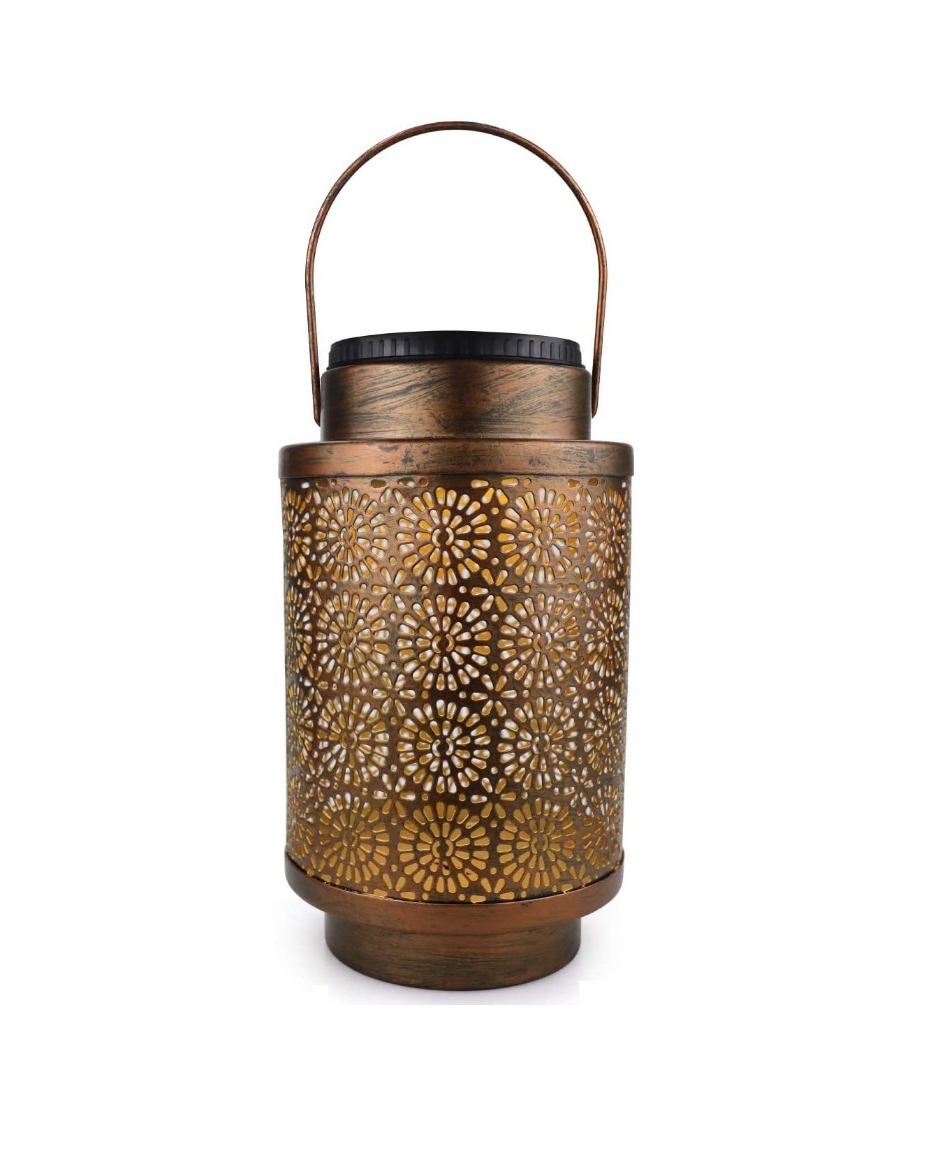 Hollow out Decorative Design Garden LED Lamp Solar Hanging Lantern