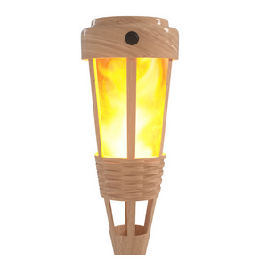 40LED Solar Powered With Light Sensor Simulated Shape Outdoor Garden Solar Flame Bamboo Torch Lights