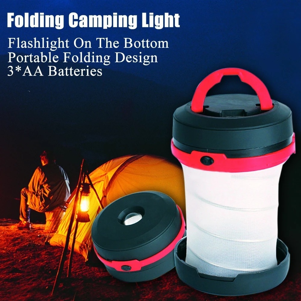 Portable LED Collapsible Flashlight Pop up Light