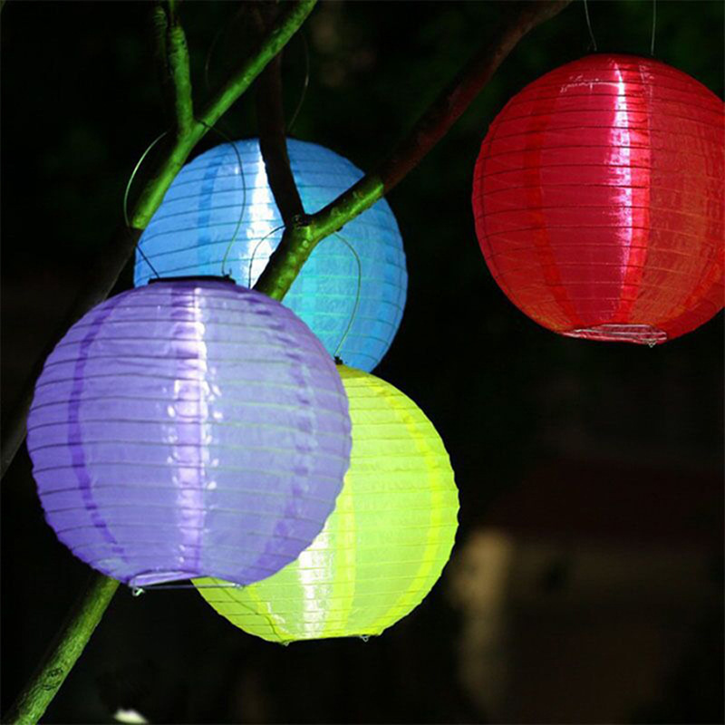 Chinese style outdoor led lantern hanging lamp garden decoration festival party solar lantern