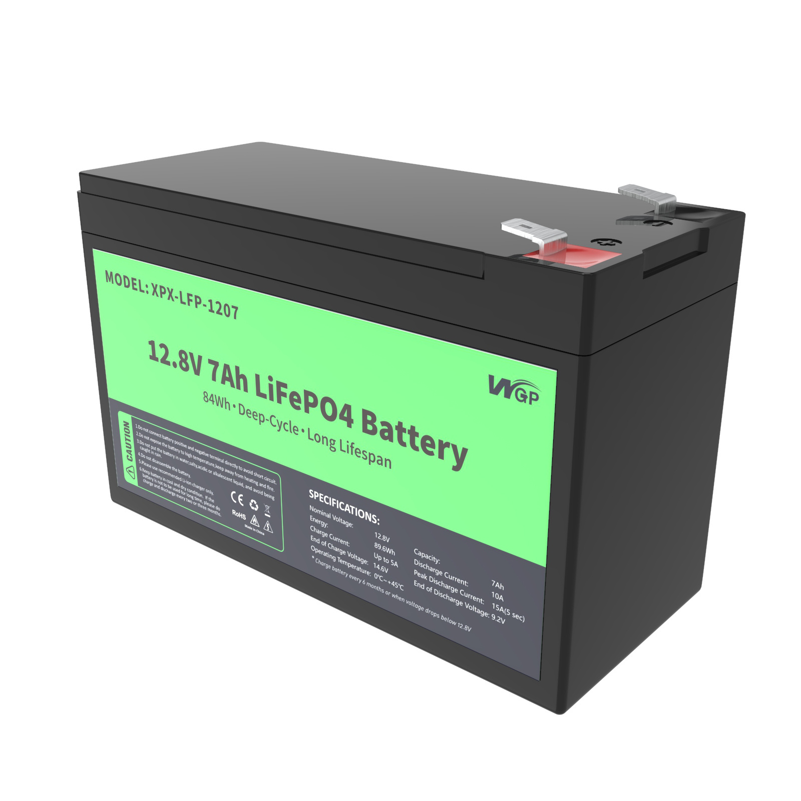 Best Seller 12 v Deep Cycle Solar RV Caravan Marine 12 volt Lithium Ion Batteries 12V 7ah LiFePO4 Battery