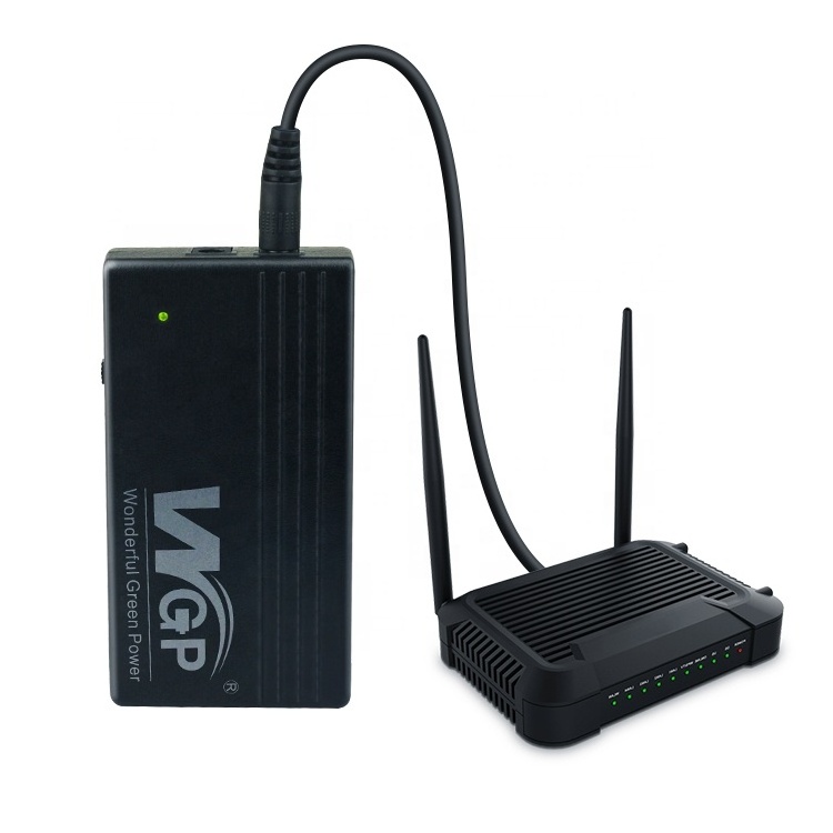 WGP 12V  mini UPS wifi router Battery Box Modem Backup DC Online Power Supply  12V 2A Mini UPS for Wifi Router