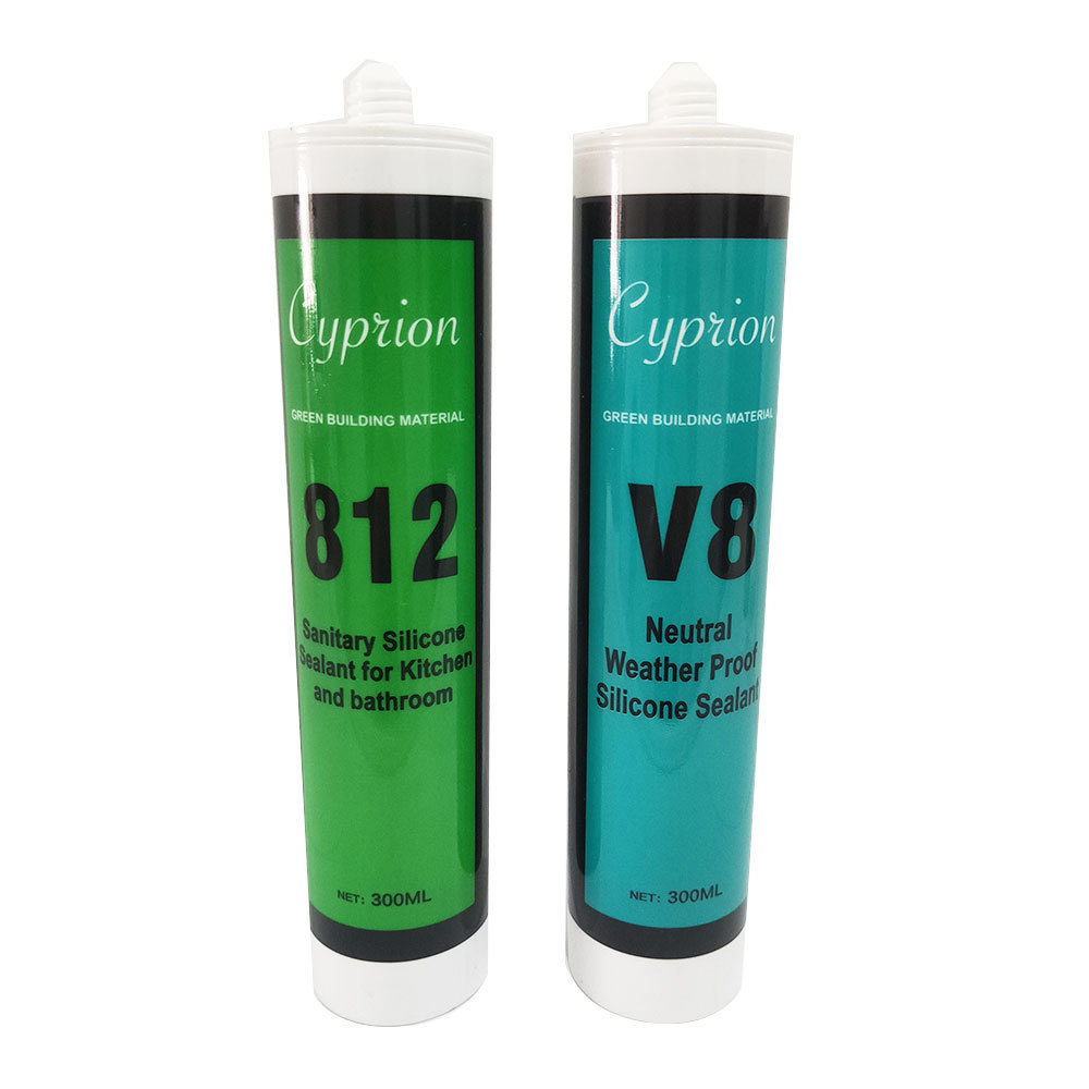 Cyprion Wholesale price silicone sealant adhesives GP RTV clear neutral glass sealant for aquarium silicone acetic