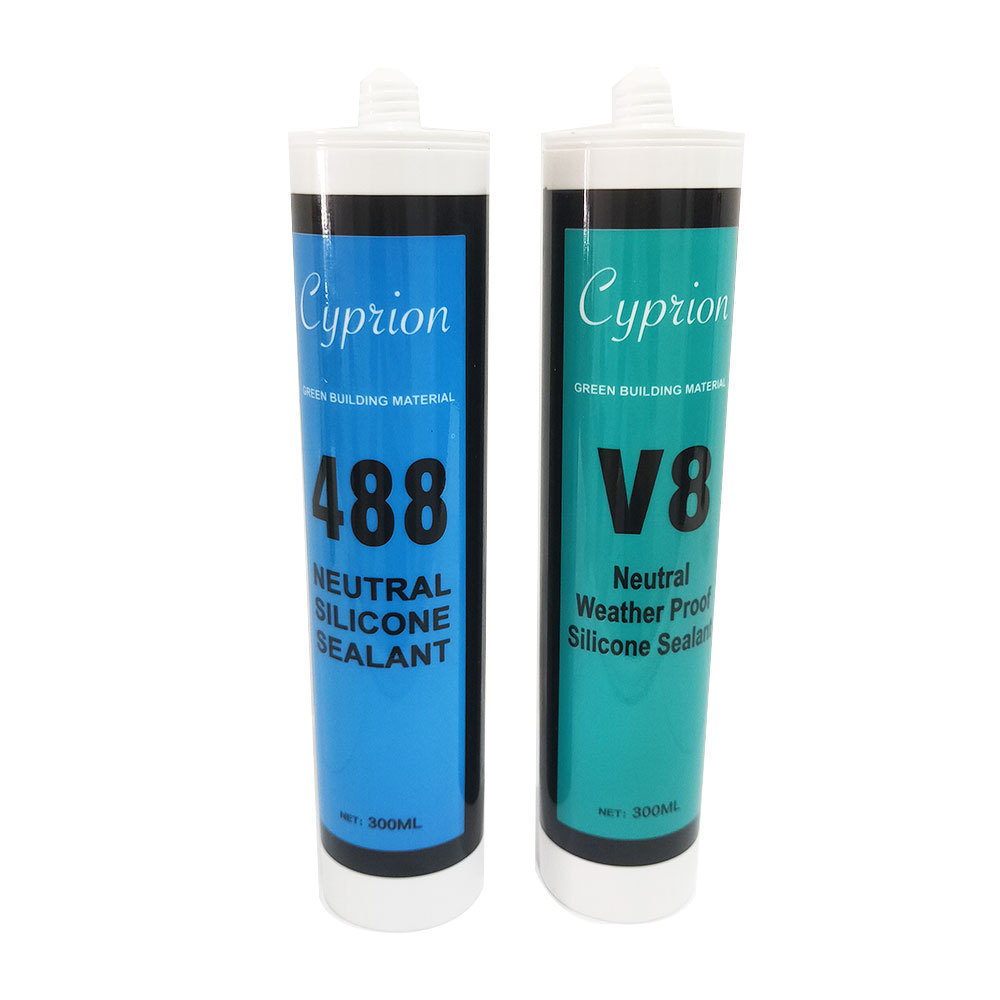 Cyprion Wholesale price silicone sealant adhesives GP RTV clear neutral glass sealant for aquarium silicone acetic