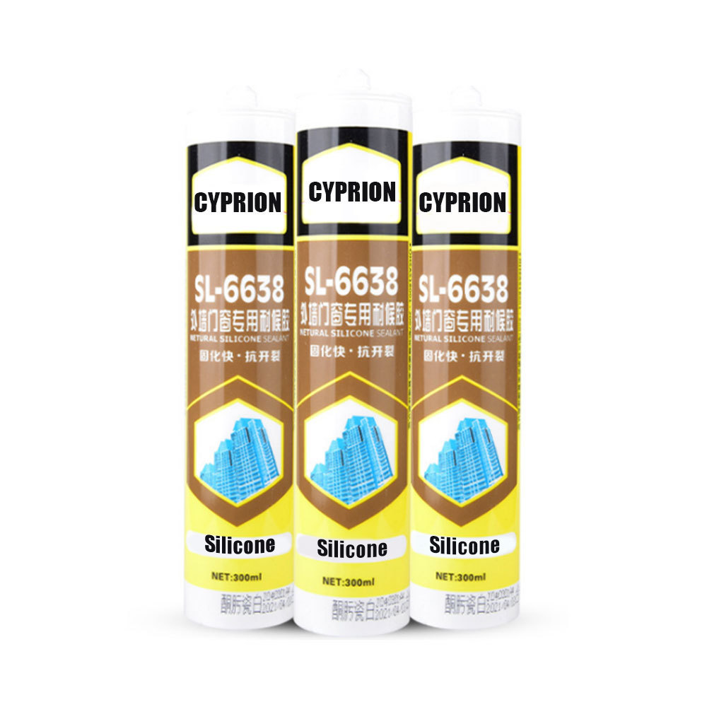 Gp acetic glass silicon sealant waterproof insulating sealant petrol resistant  995 asmaco bulk silicone sealant