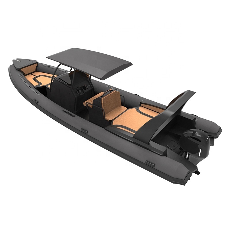 28ft RIB860 Orca Hypalon/PVC Aluminum Hull Inflatable Boat Patrol For Sale