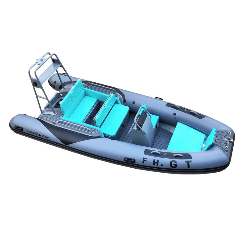 CE certification new design strength factory 18ft 16 foot 500 aluminum fishing boat 5m rib boat with engine