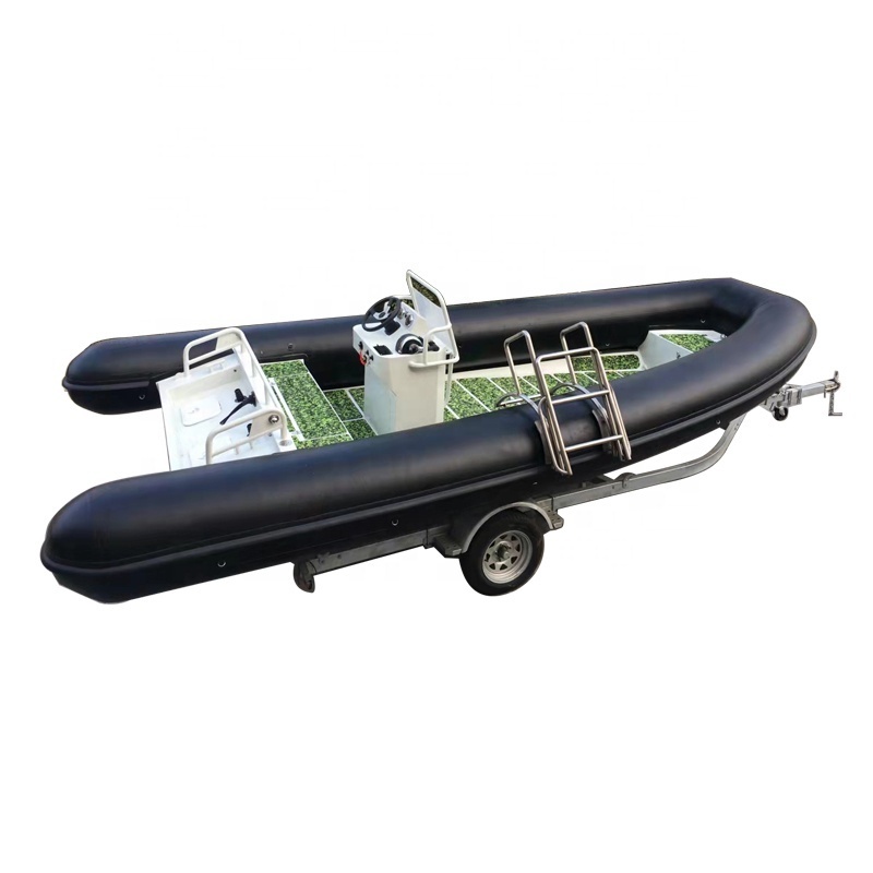 China factory cheap 18ft luxury boat yacht aluminum 5.6m rib 580 zodiac inflatable boat