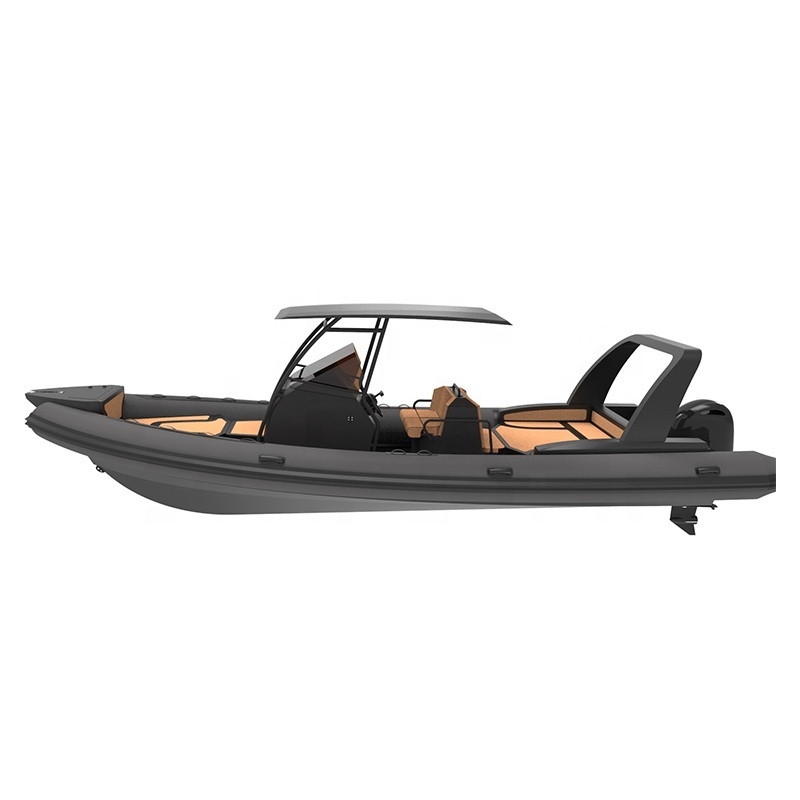 28ft RIB860 Orca Hypalon/PVC Aluminum Hull Inflatable Boat Patrol For Sale