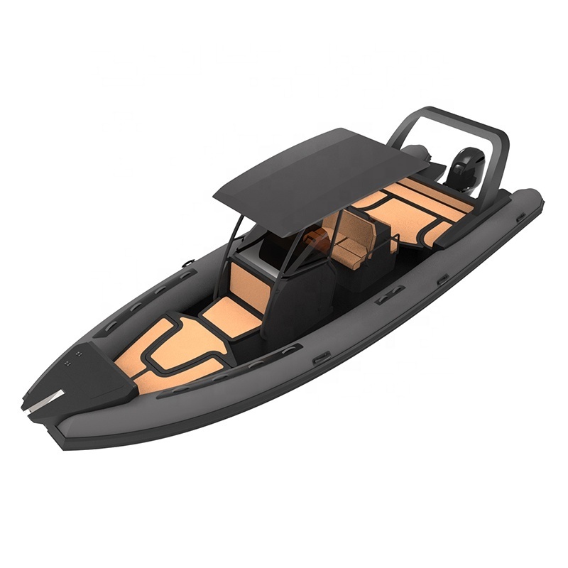 28ft RIB860 Orca Hypalon/PVC Aluminum Hull Inflatable Boat Patrol For Sale