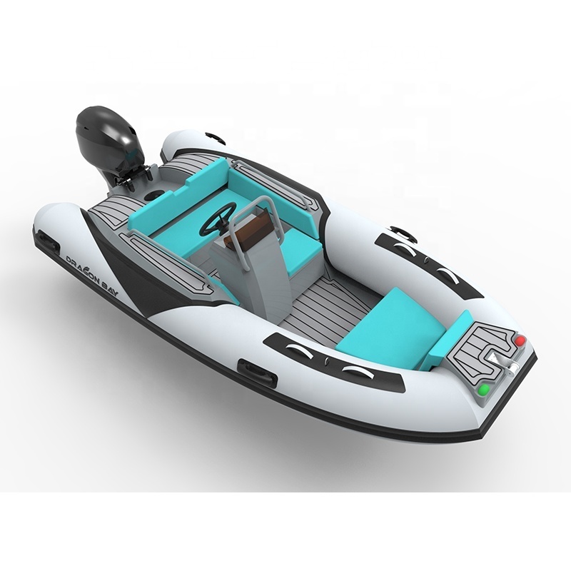 High speed Dragonbay marine RIB boat aluminium hull hypalon fishing boat aqua rib rowing boat with customized logo