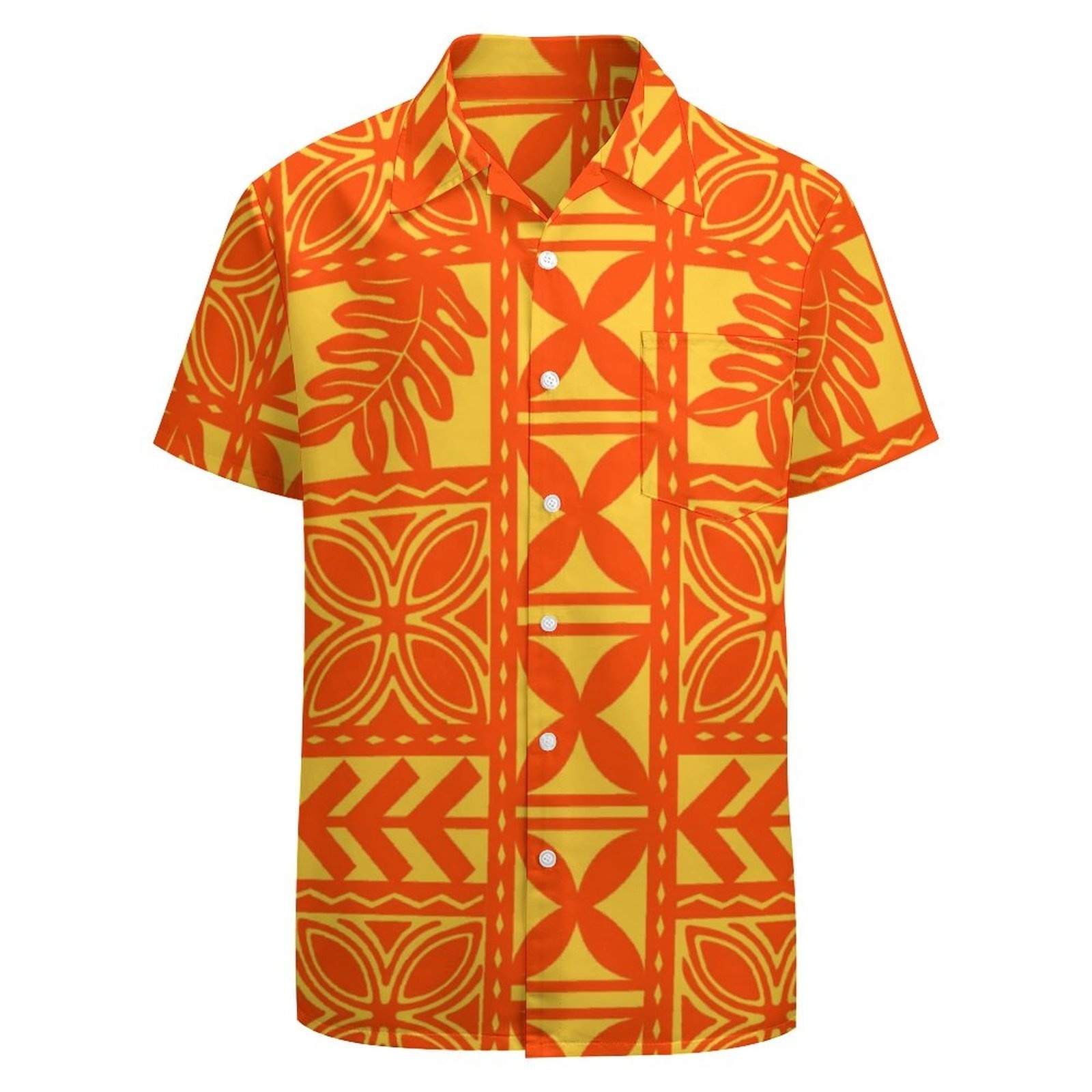 cheap aloha shirts dropshipping polynesian tribal formal shirts men plus size button tops casual hawaiian shirt men