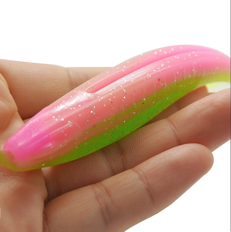 New 3pcs/bag 18cm 18g Floating TPE Soft Bait Plastic Fish Lure Saltwater Artificial Bait 7inch flukes Soft Fishing Lure