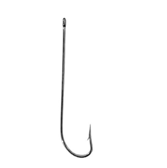 New 3+7 High Carbon 8080 Long Shank Black Nickel Jig Fishing Aberdeen Hooks Fishing Hooks