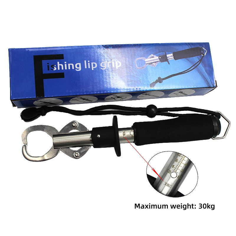 OEM stainless steel straight handle fish grip lure picking up fish fishing clamp fishing tackle supplies With weighing