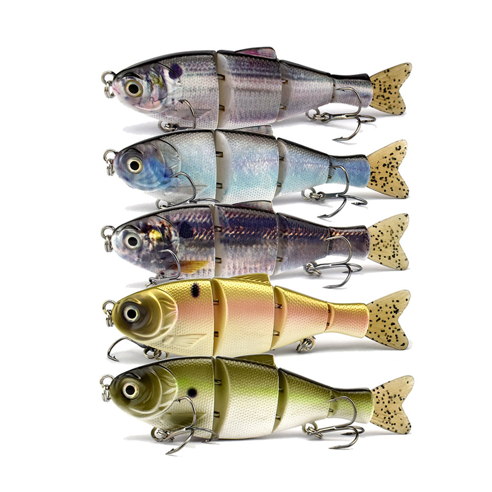 New jointed bait 140mm 37.7g Hard Bait With Soft Tail Boat Saltwater Lures Oem Fishing Lures Swim baits