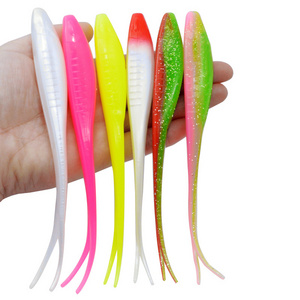 New 3pcs/bag 18cm 18g Floating TPE Soft Bait Plastic Fish Lure Saltwater Artificial Bait 7inch flukes Soft Fishing Lure