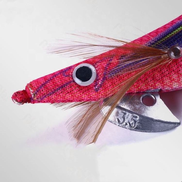 MISTER LURE 2.5# 3# 3.5# Cuttlefish Fishing Lure Hard Bait Wobbler Wood Shrimp lure Squid Jig hook