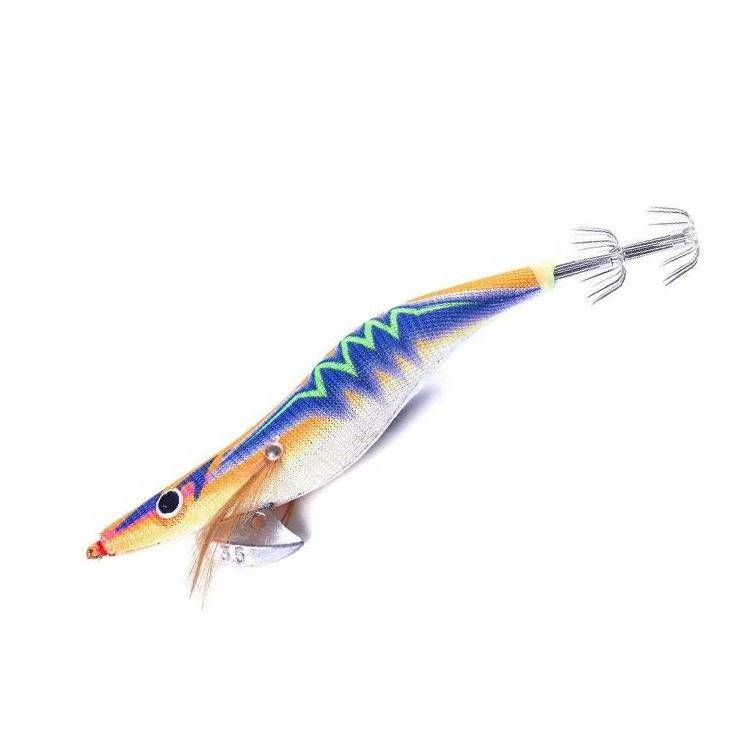 MISTER LURE 2.5# 3# 3.5# Cuttlefish Fishing Lure Hard Bait Wobbler Wood Shrimp lure Squid Jig hook