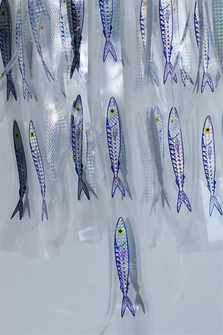 36Inch Dredge Teaser Game Fishing 96 Ballyhoo Holographic Stripteaser Lures Holographic 3D Fishing Stripe Teaser