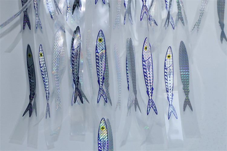 36Inch Dredge Teaser Game Fishing 96 Ballyhoo Holographic Stripteaser Lures Holographic 3D Fishing Stripe Teaser