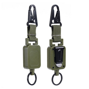 Badge Holder with 23.6" Retractable Cord,Fly Fishing Zinger Retractor for Anglers Vest Pack Tool Gear B07