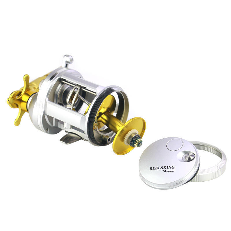 Factory 3000-5000 4.2:1 High spool large capacity drum reel Round casting reels saltwater trolling fishing reels