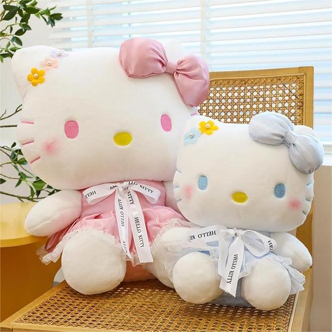 CPC Kt Cat Stuffed & Plush Toy Animal Kitty Dolls Cute Kitty Stuffed Toys Children And Girls Cat Throw Pillows Gift Claw Machine