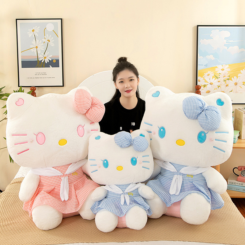 Cute Stuffed Soft Cushion Sofa Pillow Hello Kt Cat Animals Stuffed  Xl Cushion Kitty plush toy doll