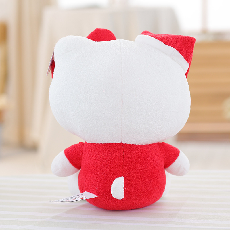 ZD Low Moq Hi Kitty Plush Toy Sourcing Agent Christmas Cat Kitty Plush Toys Red Color Easter Stuffers Kitty Stuffed Dolls