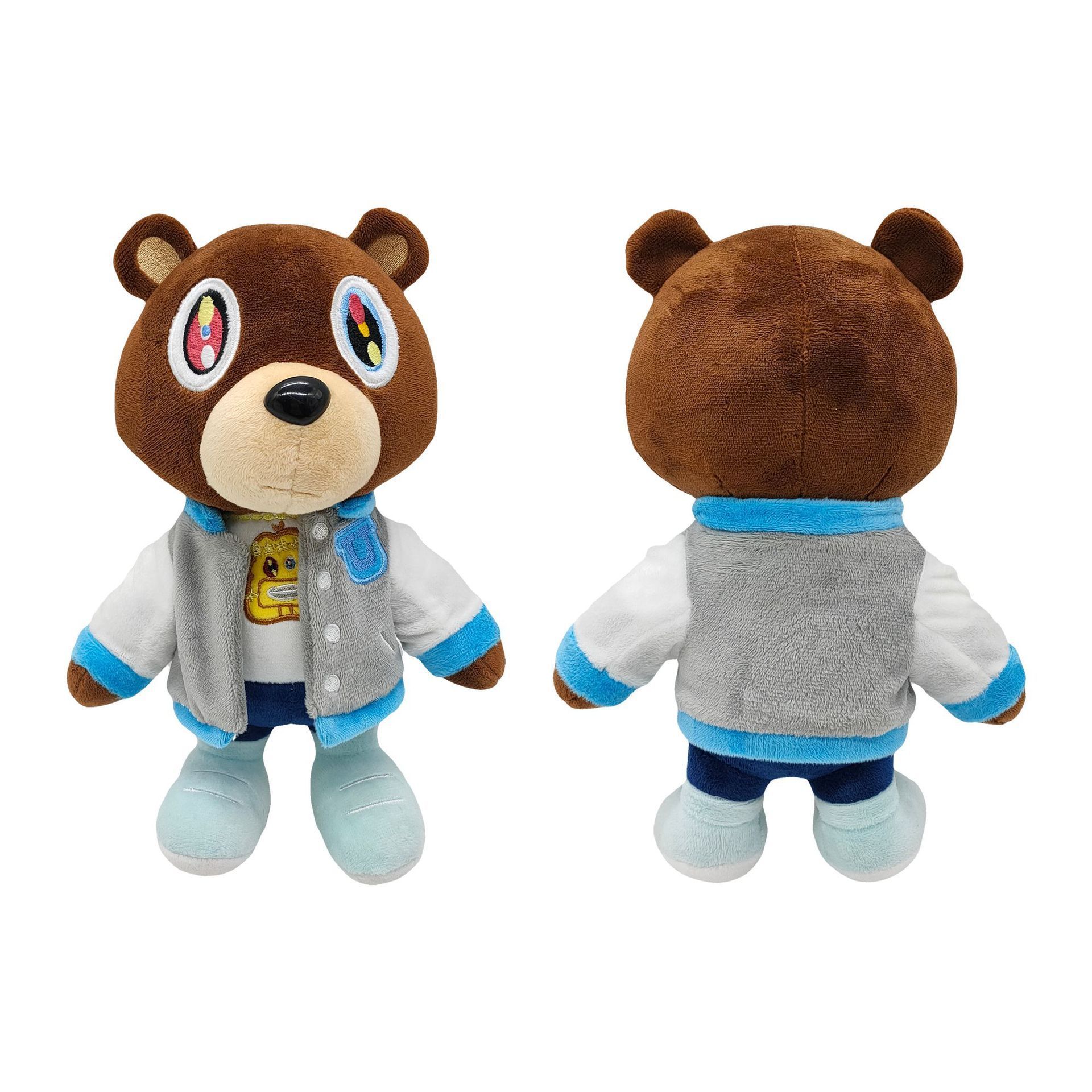 Kanye Wetter Teddy Bear Plush Toys Kanye Bear Plush Toy Star Figure Pillow Toys Kanye Wets Stuffed Animal Doll Graduation Gift