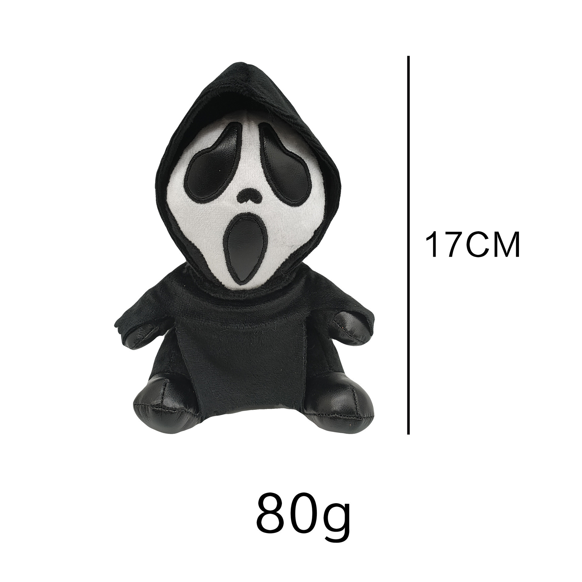 ZD Ghost Face Plush Toy Custom Ghost Face Plush Toys Skeleton Stuffed Animal Toy Ghost Face Stuffed Doll Low Moq Christmas Gift