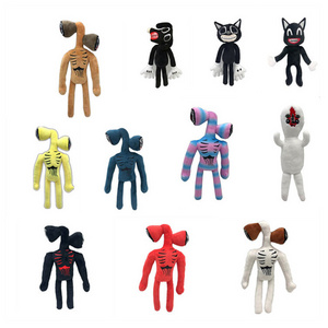 Wholesale Character Anime Siren Head Plush Toy Cartoon Sirenhead Stuffed Doll Horror Black Cat Peluches Toys