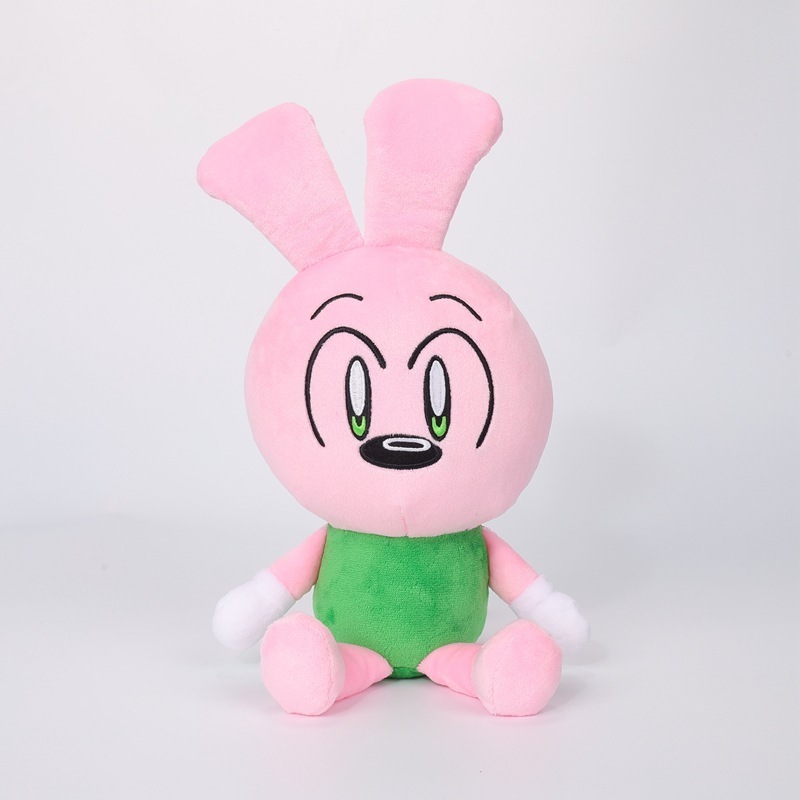 Riggy Monkey Plush Toys Blue Pink Rabbit Doll Riggy Monkey Rabbit Stuffed Toy With Long Ear Anime Toys Riggy The Rabbit Monkey