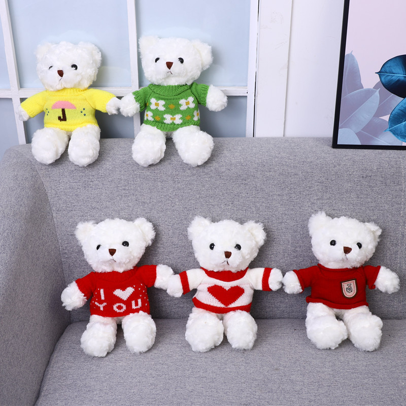 Custom Love Teddy Bear Plush Toys Easter Teddy Bear Stuffed Toy Cute Valentine's Day Teddy Bear Plush Doll Claw Machine Dolls