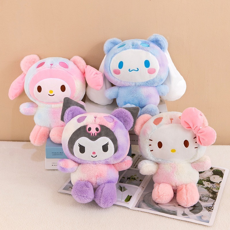 Sanrion Plush 30cm Cute KT Kuromi Plush Sanrion Squishy Stuffed Toy Melody Cinnamon Dog Doll Custom Sanrio Plush Toy For Kids