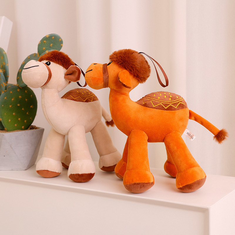 Stuffed Plush Animal Toys Cute Simulation Camel Doll Plush Toy Desert Small Camel Doll Home Decoration Children Comfort Doll