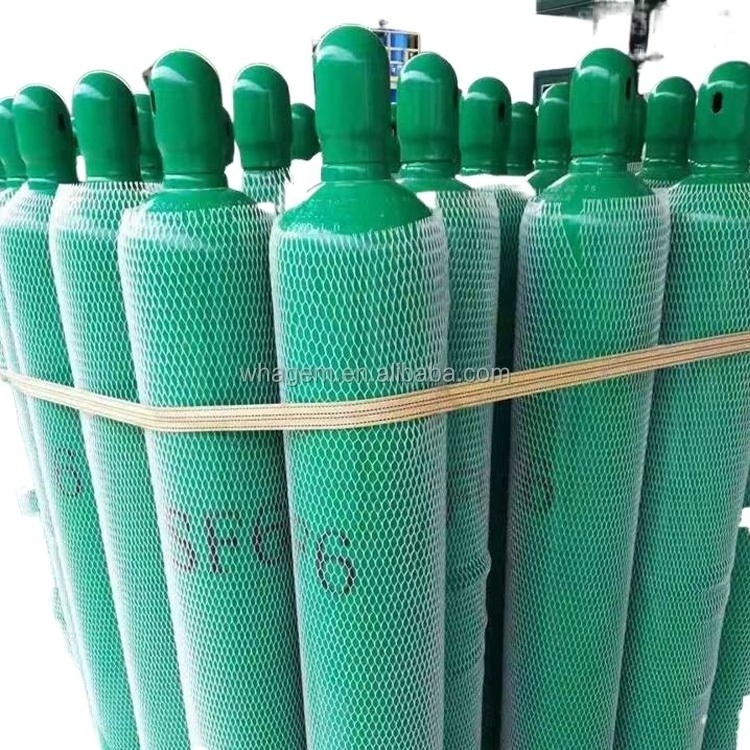 Factory Bulk Supply Purity 99.99% 40L 50kg CGA590 Valve Sulfur Hexafluoride SF6 Gas