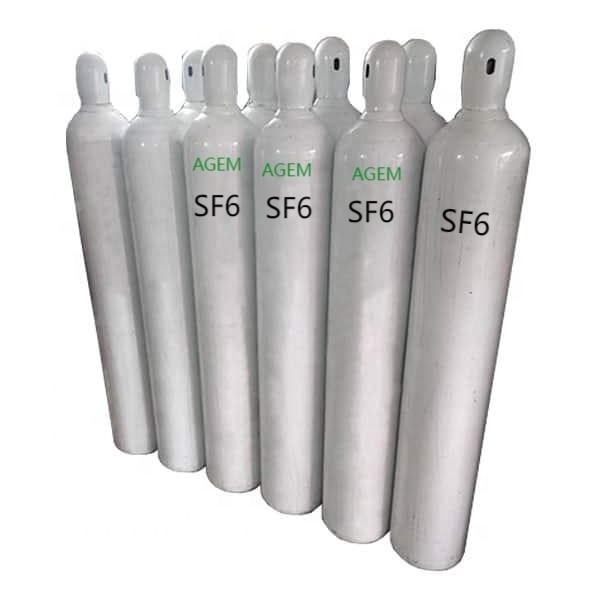 Factory Bulk Supply Purity 99.99% 40L 50kg CGA590 Valve Sulfur Hexafluoride SF6 Gas