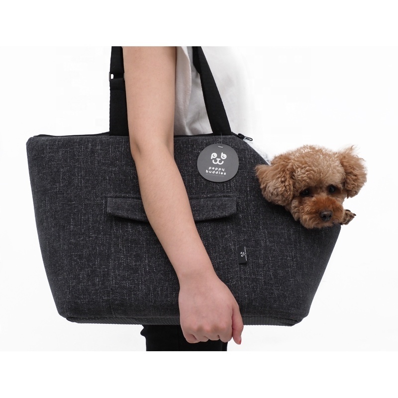 LS Peppy Buddies Warm Fur Portable Pet Carrier Bag Small Animals Tote Bag Pet Sling Bag