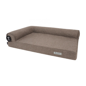 LS peppy buddies recycle fabric Eco friendly L chaise dog sofa bed orthopedic memory foam pet beds small Medium Large